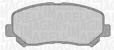 MAGNETI MARELLI 363916060710 -  Комплект тормозных колодок, дисковый тормоз